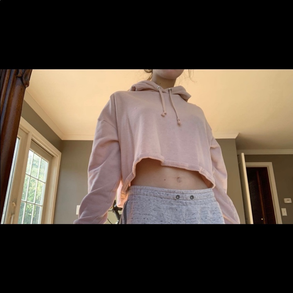 h and m cropped hoodie